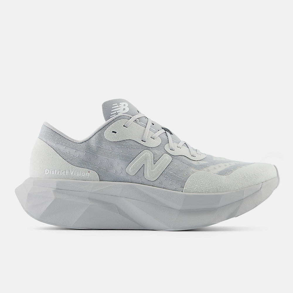 New Balance District Vision x FuelCell Supercomp Elite v4 Shoes Aluminum Grey with White